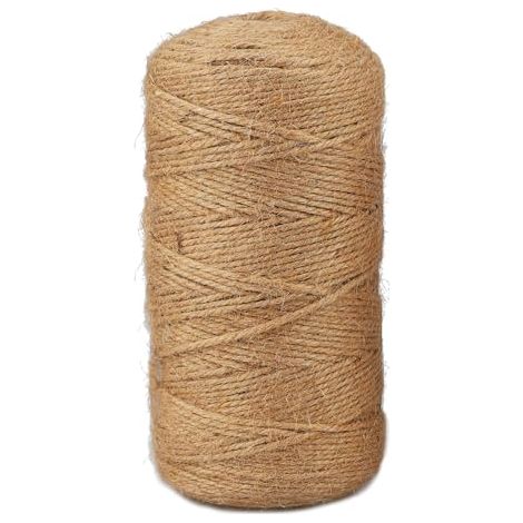 [NIE BENUTZT]300 m × 3 mm Juteschnur, Seil, Juteseil, aus Naturfasern, seine reißfeste Eigenschaft macht es ideal für Gartendekoration und dekorative Verpackungen (1/5)