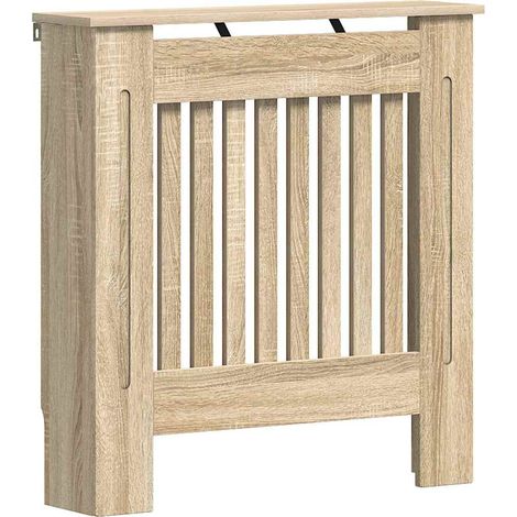vidaXL Cubierta para radiador madera de ingeniería 78 cm (1/2)