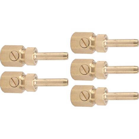 5PCS Fountain Nozzle Fountain Water Spray Sprinkler Head Swimming Pool Brass Deck Jet Nozzle Direct Injection G1/2in Inner Thread (1/5)