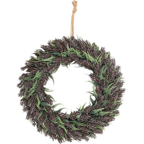Couronne, Greenery Leves rtificil Grlnd Festivl intérieur et-45cm Green Brown (1/5)