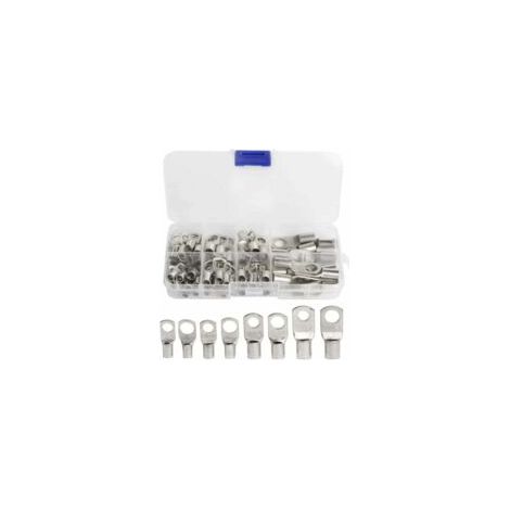 60 Stück verzinnte Kupfer-Schraubösen SC-Crimp-/Lötverbinder für 6 m, 8 m, 10 m, 16 m und 25 m Kabel - Crezuo (1/4)