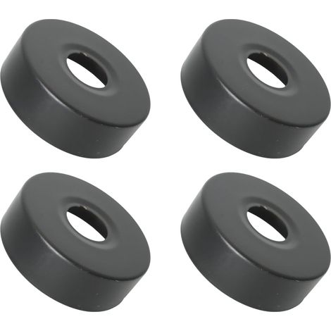 4PCS Rosace Mitigeur Douche Acier Inoxydable (3/4) Ø 25 mm x Ø 80 mm x hauteur 25 mm Noir, Rosace Robinet, Garniture Pour Robinet De Douche Muraux (1/4)