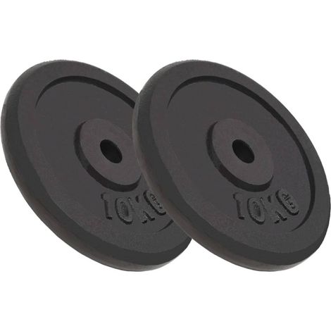 Hantelscheiben 2 Stk. 2x10 kg Gusseisen