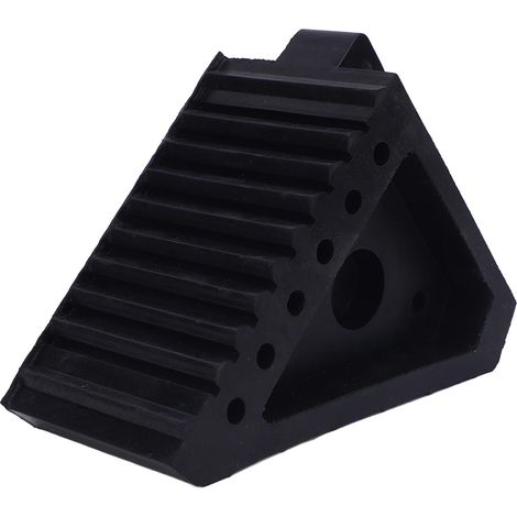 Cale roue caoutchouc robuste 6,9x3,9x5,9in – Étanche antidérapante portable bloc pneu voiture remorque camping-car ATV (1/5)