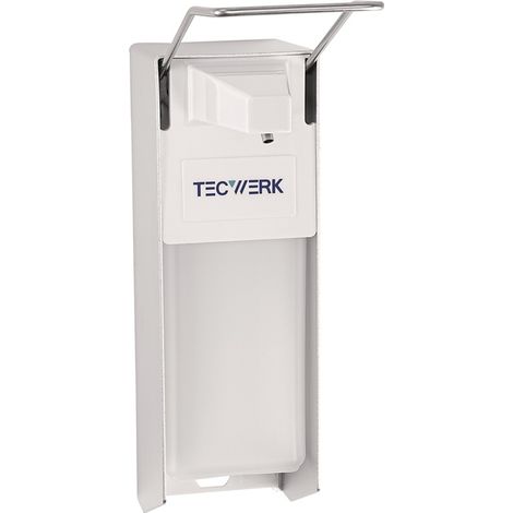 TECWERK Desinfektions- u.Spender H165xB95xT290ca.mm ABS m.Hebel weiß 1l TECWERK