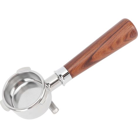 54-mm-Kaffeefilterhalter aus Edelstahl, Ersatzteile, 2 Auslaufteiler für Kaffeemaschine 870/880, Zubehör aus Siam-Rosenholz A1 (1/5)