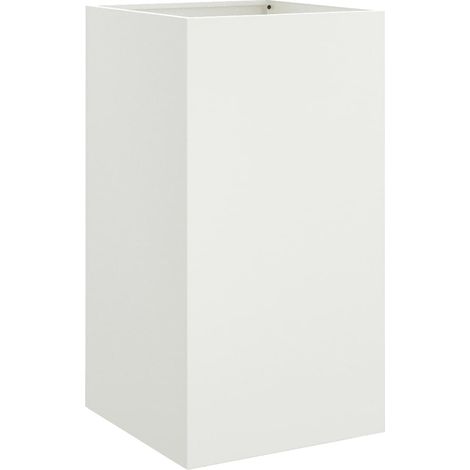 Maison Exclusive - Jardinière blanc 42x38x75 cm acier