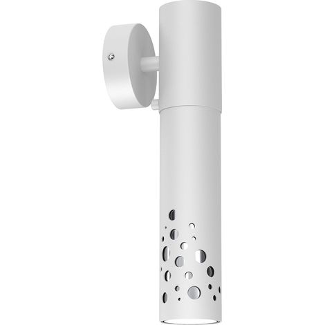 Applique murale tube blanc/chrome GU10 Altro Buble Luminex