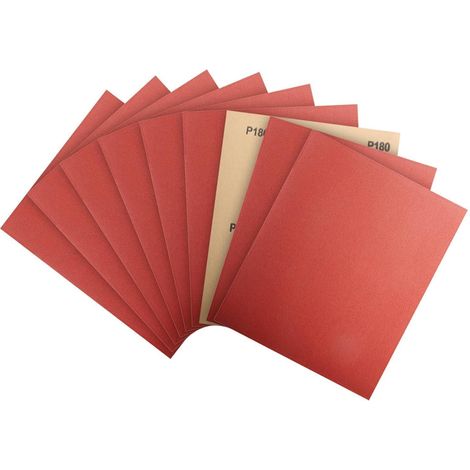 Schleifpapier 10 Stück 23x28cm Körnung 180 280x230mm 10 pcs 180 grit (1/5)