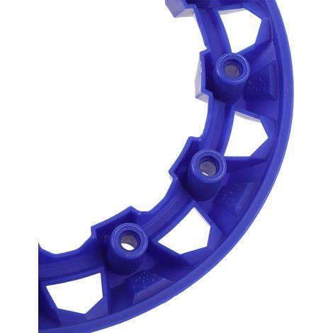 4-teiliges Set – Robuste, universelle 8-Zoll-Radkappen aus Kunststoff für Go-Karts/ATVs – Blau