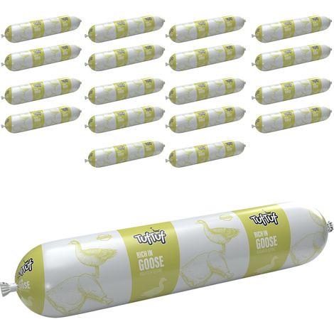 TufTuf Nassfutter für Hunde, Gänseriegel, 18 x 900 g, Komplett (1/2)