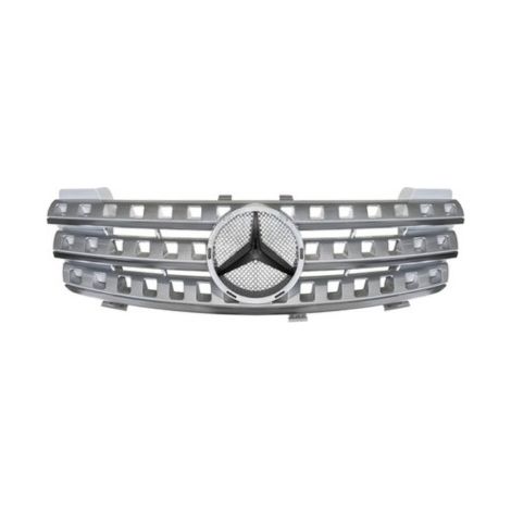 Grille de calandre avant argent moulure chromée Mercedes ML (W164) phase 1 2005-2008