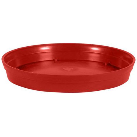 Soucoupe Ø28 pour pot de fleur Style et Toscane Ø40 - Rouge rubis