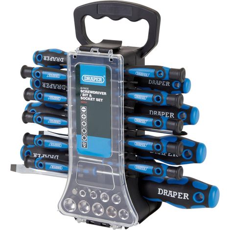 Draper 20721 - Set di cacciaviti, bussole e punte (49 pezzi) (1/2)