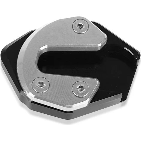 (ARGENT SANS LOGO) Compatible avec HONDA CB1000R CB 1000R 2018 2019 2020 2021 2022 2023 - Béquille latérale CNC - Extension de béquille - Plaque de support maxpower (1/4)