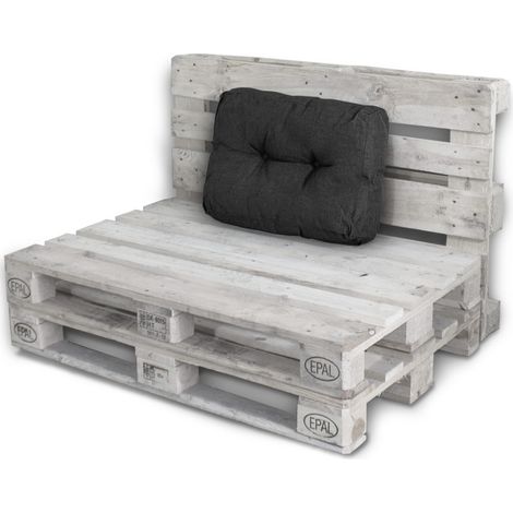 Palettenkissen Palettenauflagen Sitzkissen Rückenlehne Kissen Palette Polster Sofa Couch Schwarz - Seitenkissen
