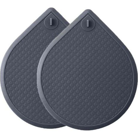Set mit 2 Silikon-Abflussstopfen für Dusche, Badewanne, Waschbecken, Abflusssieb mit Saugnapf (dunkelgrau 1518 cm) (1/4)