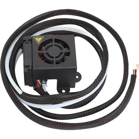 Tête d'extrudeuse 24V pour imprimante 3D, Extrusion à extrémité chaude avec couvercle en Silicone, bloc thermique en aluminium pour série CR‑ 10