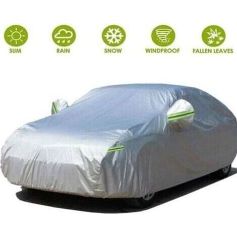 Bâche Voiture Exterieur Housse de Protection Oxford Imperméable , Ouverte Latérale, Anti UV Neige Poussière 490x180x150cm - Blanc Bâche pour voiture (1/5)