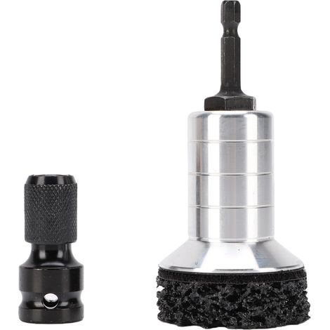 Kit de resurfaçage de moyeu de roue, goujon d'étanchéité et nettoyant avec adaptateur à Double tête pour perceuse électrique, clé à percussion 1/2 pouces (1/5)