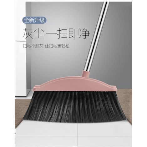 Balai Extérieur - Manche Long 87,3 cm - Tête Large 30,4 cm - Acier Inoxydable et Plastique - Pour Sol Intérieur et Extérieur - 1 Pièce (1/5)