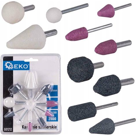 Schleifstein Geko grinding stones 3mm 6mm 10 Stück (1/3)