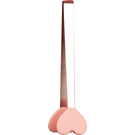 Silicone Mini Tongs Serving Tongs Cooking Tongs Small Kids Tongs for Serving Food Cooking Appetizers Ice Cube Fruits Sugar Pink Heart Shape