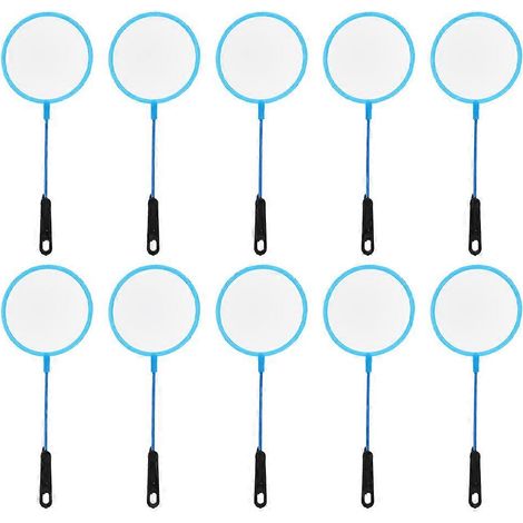 Lot de 10 épuisettes pour enfants, filet anti-évasion en ABS bleu ciel, adapté aux aquariums (1/5)