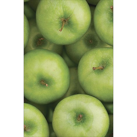 Sticker réfrigérateur et lave vaisselle, pommes fraîcheur fruit déco, 75 cm X 49 cm (1/4)