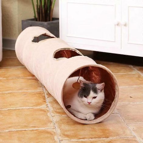 Tunnel pliable pour chatons, jouet pour chats d'intérieur (1/4)