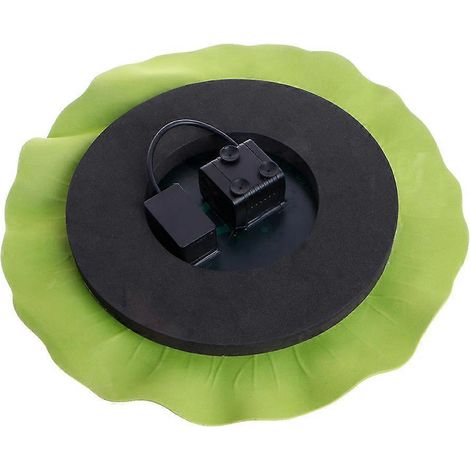 Fontaine solaire flottante en forme de feuille de lotus avec pompe à eau pour la décoration d'un bassin de jardin (1/4)