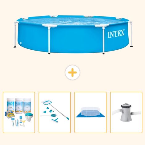 Intex Piscine Tubulaire Ronde - 244x51 cm - 5-pièces S20988 (1/5)