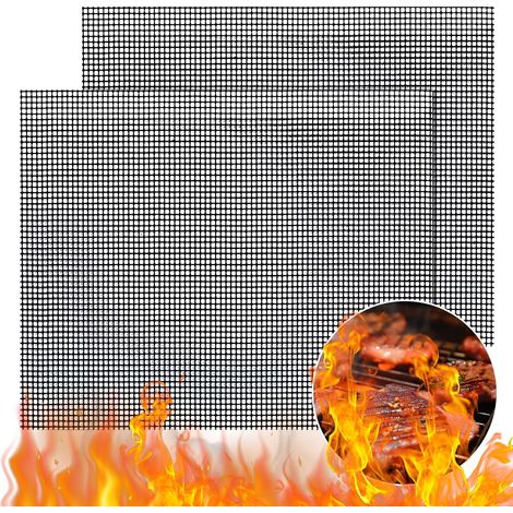 pezzi Tappetino da barbecue per barbecue, antiaderente, riutilizzabile e tagliabile, 40x33 cm (1/5)