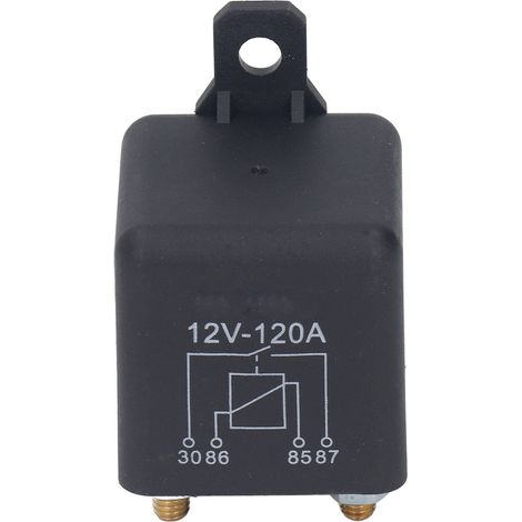 Relais de démarreur automobile 120 A avec accessoires, 12 V CC (1/5)