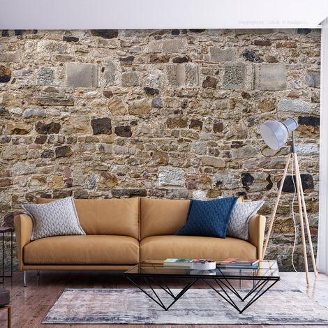 Papier peint Stone Fence - 300 x 210 cm (1/4)