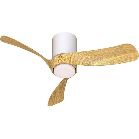 Ventilateur plafond diam72 cm 18 w 27005000k blanc et bois mantra - nemo xs 227808384 227808384 227808384