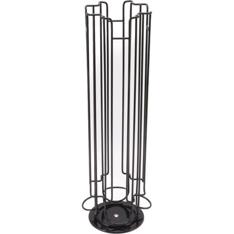 Support de 32 capsules Dolce Gusto, tourniquet rotatif 360°, organiseur de rangement pour café, noir, pour maison et café (1/5)