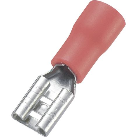 COSSE CLIP 4.8 MM X 0.8 MM TRU COMPONENTS FDD1.25-187(8) 745136 0.50 MM² 1.50 MM² PARTIELLEMENT ISOLÉ ROUGE 100 PC(S) (1/2)
