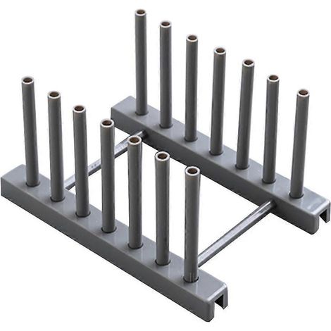 égouttoir amovible pour vaisselle, support et planche à égoutter pour ustensiles de cuisine (gris) (1/4)