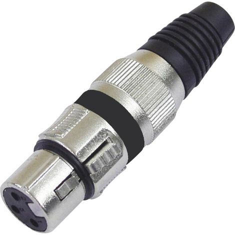 OMNITRONIC Prise XLR 3 pôles, noir, lot de 10 (1/3)