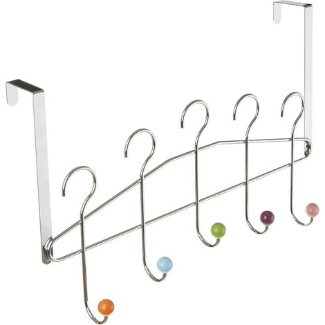 Premier Housewares Hook Over Door Multi-coloured 5 Hook Hanger (1/5)