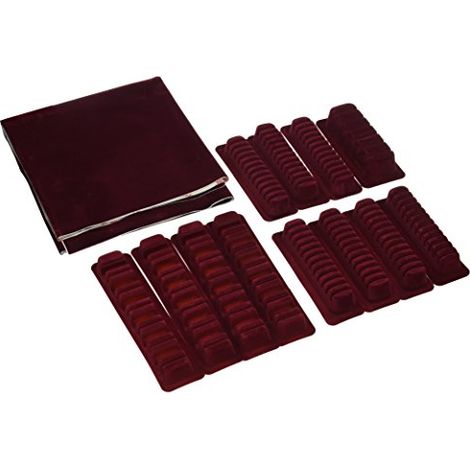 Rayen - Porta Posate Autoadesivo, Adattabile a Tutti i Cassetti, Organizzazione Pratica, Design Moderno, Colore Rosso (1/4)