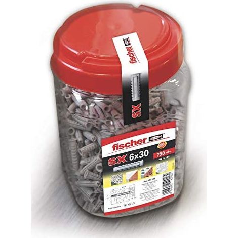 Chevilles Fischer Duopower 6x30mm (pot 750) Cheville Universelle Polyvalente Pour Tous Matériaux - Fischer (1/5)
