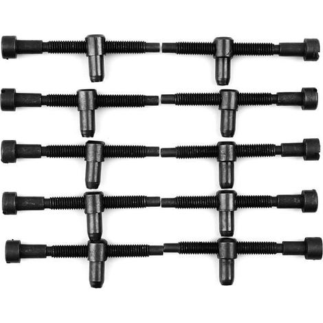 10 Spannschrauben für den Kettenspanner für Husqvarna 61, 268, 272, 281, 288, 162, 266, 181 - Ersatzteile für Kettensägen. (1/4)
