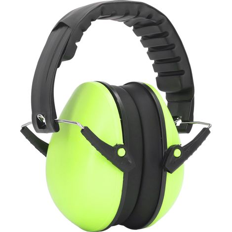 Casque antibruit de qualité industrielle, casque antibruit NRR 21DB, casque antibruit et de sécurité, protection auditive, assistance sensorielle et attentionnelle, vert pomme. (1/5)