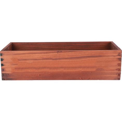 Handgefertigte braune Holzbox zur Badezimmerdekoration / WC-Spülkastenablage / Aufbewahrung für Toilettenpapier (1/5)