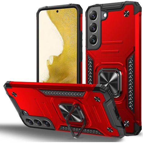 FUNDA ARMOR PARA SAMSUNG GALAXY S22 + FUNDA ROJA REFORZADA DURADERA (1/5)