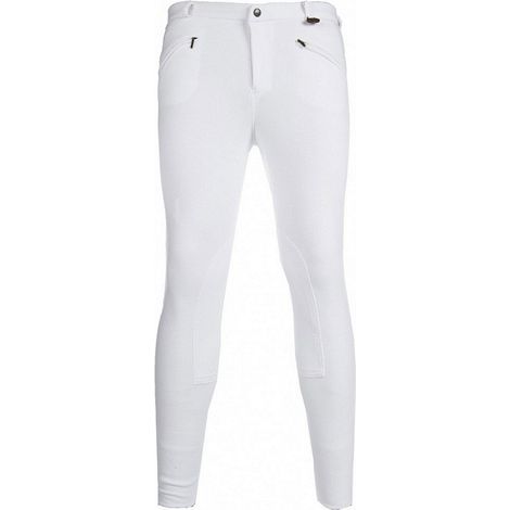 48, Blanc 1200: Pantalon d'équitation d'été pour homme modèle Basic (1/5)