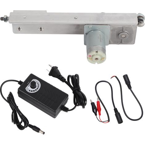 Vérin électrique linéaire 24V, course 2-8 cm, alliage d'aluminium, prise US 100-240V, 210 cycles/min, pour machines industrielles (1/4)