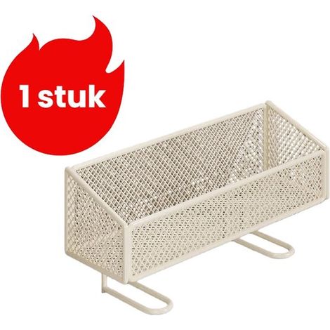 pièce - Porte-rouleau de papier toilette sans perçage - Étagère de toilette - Wit (1/5)